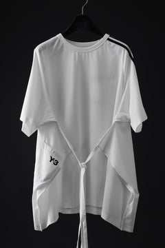 画像をギャラリービューアに読み込む, Y-3 Yohji Yamamoto SAIL CLOSURE SHORT SLEEVE TEE (OFF WHITE)