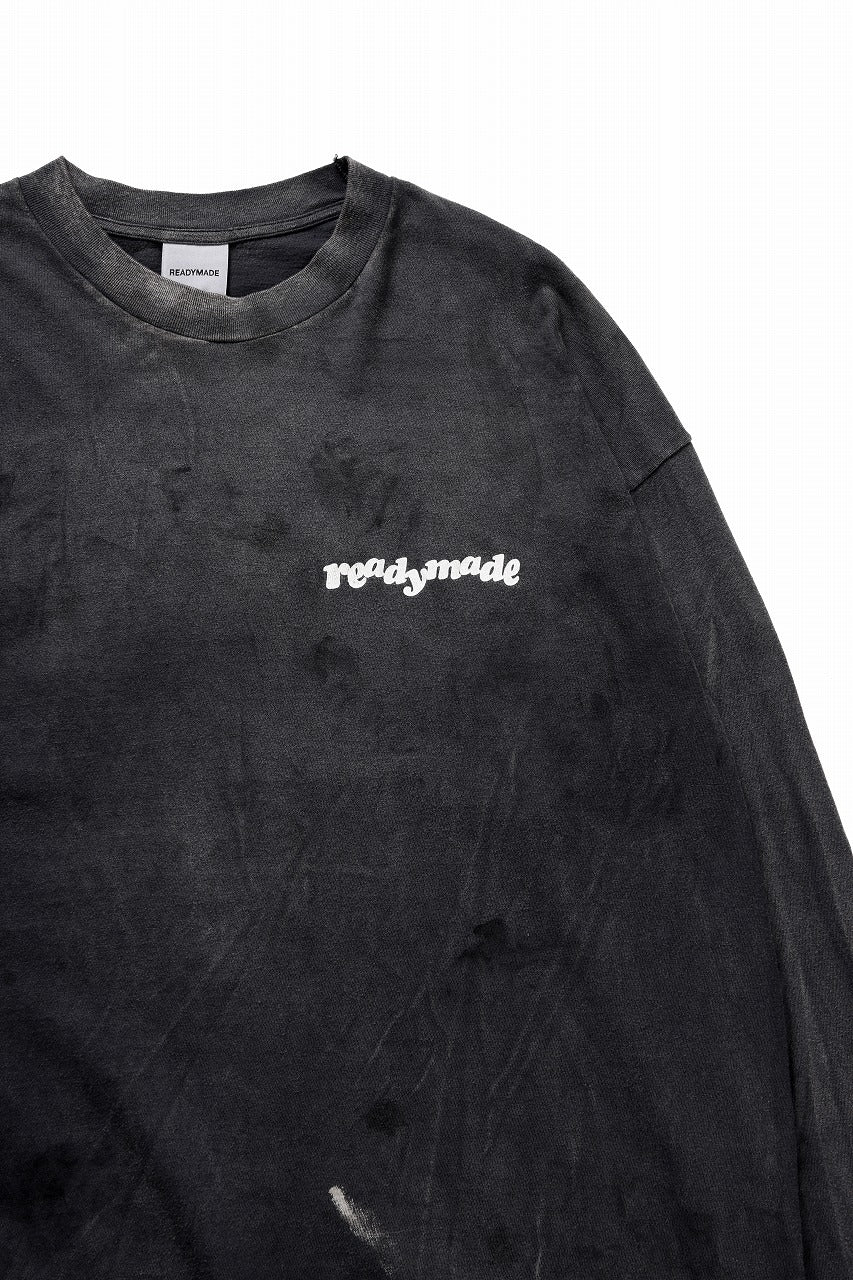 画像をギャラリービューアに読み込む, READYMADE L/S T-SHIRT DESTRUCTION (BLACK)