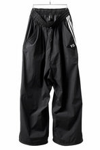 画像をギャラリービューアに読み込む, Y-3 Yohji Yamamoto THREE STRIPES SUPER WIDE PANTS / SILKY NYLON (BLACK)