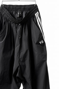画像をギャラリービューアに読み込む, Y-3 Yohji Yamamoto THREE STRIPES SUPER WIDE PANTS / SILKY NYLON (BLACK)