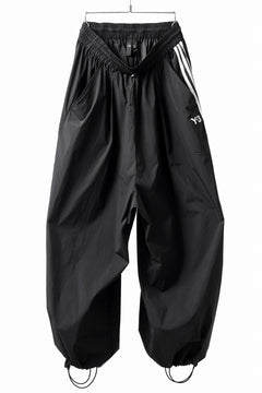 画像をギャラリービューアに読み込む, Y-3 Yohji Yamamoto THREE STRIPES SUPER WIDE PANTS / SILKY NYLON (BLACK)
