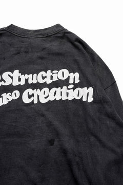 画像をギャラリービューアに読み込む, READYMADE L/S T-SHIRT DESTRUCTION (BLACK)