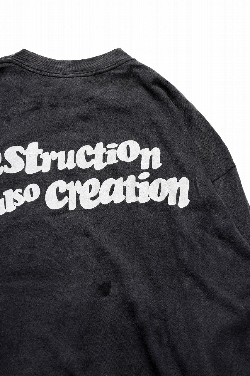画像をギャラリービューアに読み込む, READYMADE L/S T-SHIRT DESTRUCTION (BLACK)