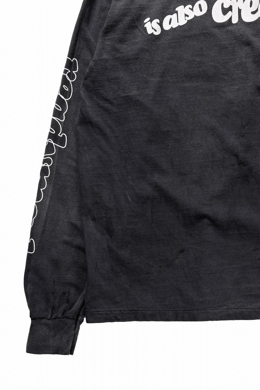 画像をギャラリービューアに読み込む, READYMADE L/S T-SHIRT DESTRUCTION (BLACK)