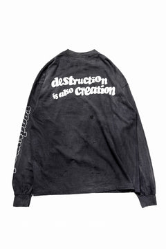 画像をギャラリービューアに読み込む, READYMADE L/S T-SHIRT DESTRUCTION (BLACK)