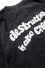 画像をギャラリービューアに読み込む, READYMADE L/S T-SHIRT DESTRUCTION (BLACK)