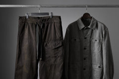 画像をギャラリービューアに読み込む, sus-sous germany work jacket / cotton linen herringbone (sumi)