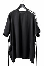 画像をギャラリービューアに読み込む, Y-3 Yohji Yamamoto SAIL CLOSURE SHORT SLEEVE TEE (BLACK)