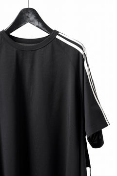 画像をギャラリービューアに読み込む, Y-3 Yohji Yamamoto SAIL CLOSURE SHORT SLEEVE TEE (BLACK)