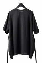 画像をギャラリービューアに読み込む, Y-3 Yohji Yamamoto SAIL CLOSURE SHORT SLEEVE TEE (BLACK)