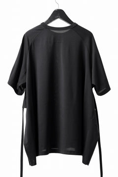 画像をギャラリービューアに読み込む, Y-3 Yohji Yamamoto SAIL CLOSURE SHORT SLEEVE TEE (BLACK)