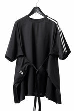 画像をギャラリービューアに読み込む, Y-3 Yohji Yamamoto SAIL CLOSURE SHORT SLEEVE TEE (BLACK)