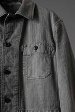 画像をギャラリービューアに読み込む, sus-sous germany work jacket / cotton linen herringbone (sumi)