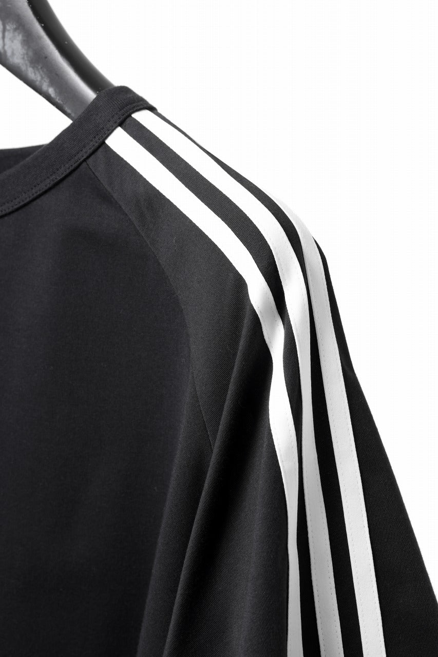 画像をギャラリービューアに読み込む, Y-3 Yohji Yamamoto SAIL CLOSURE SHORT SLEEVE TEE (BLACK)