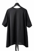 画像をギャラリービューアに読み込む, Y-3 Yohji Yamamoto SAIL CLOSURE SHORT SLEEVE TEE (BLACK)