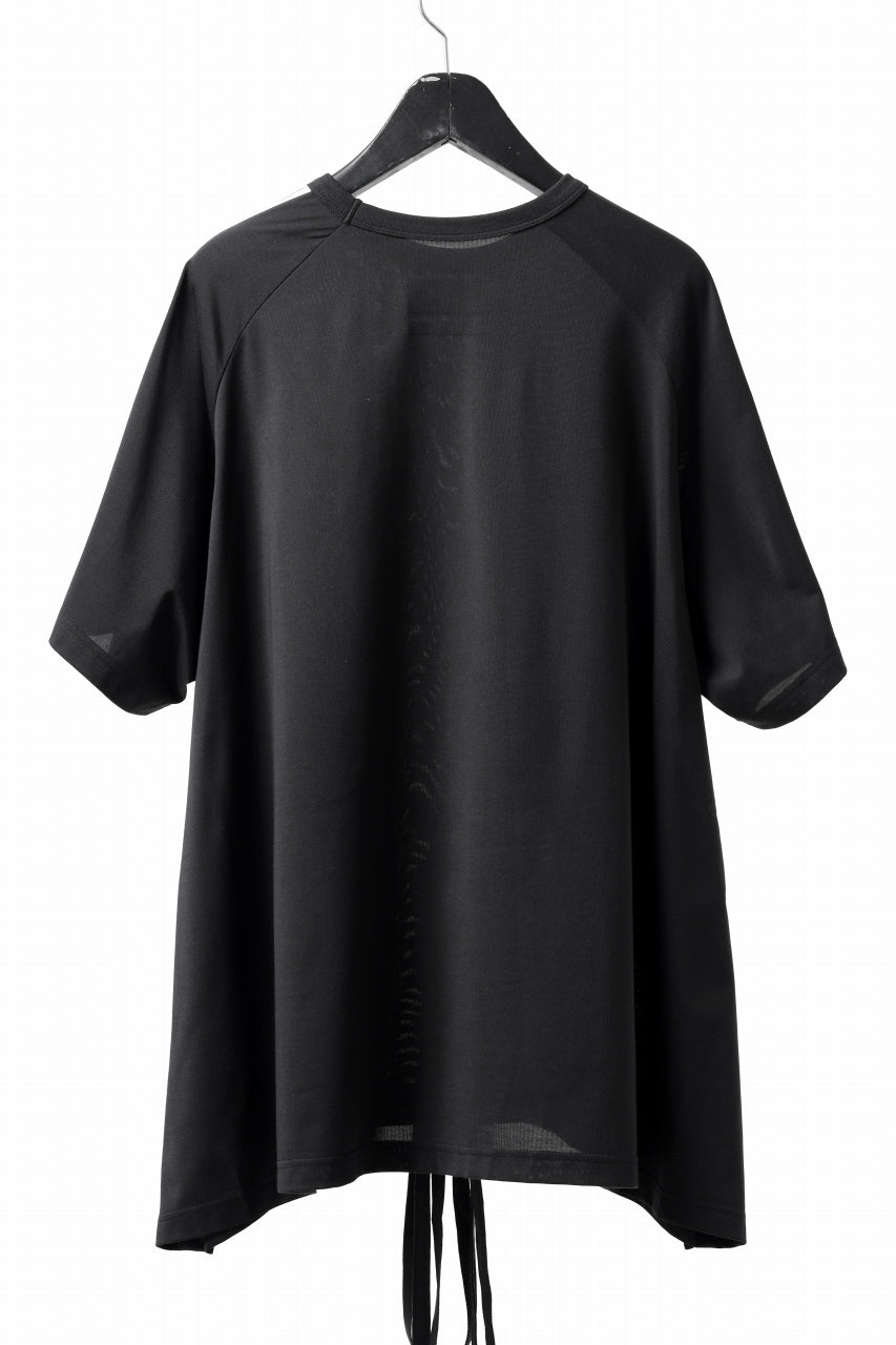 画像をギャラリービューアに読み込む, Y-3 Yohji Yamamoto SAIL CLOSURE SHORT SLEEVE TEE (BLACK)