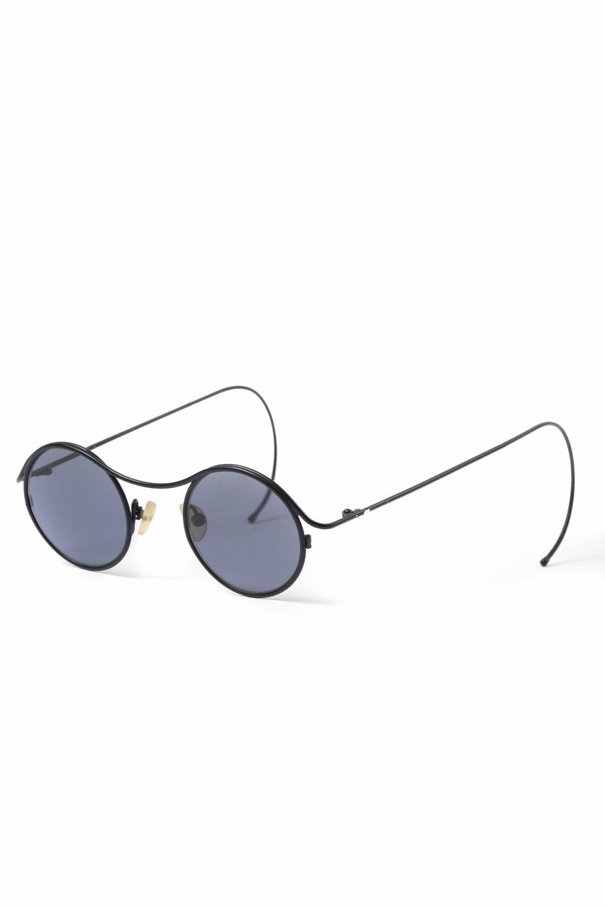 画像をギャラリービューアに読み込む, m.a+ one piece round glasses / OO300/TI (M.BLACK/BLACK)