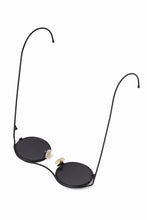 画像をギャラリービューアに読み込む, m.a+ one piece round glasses / OO300/TI (M.BLACK/BLACK)