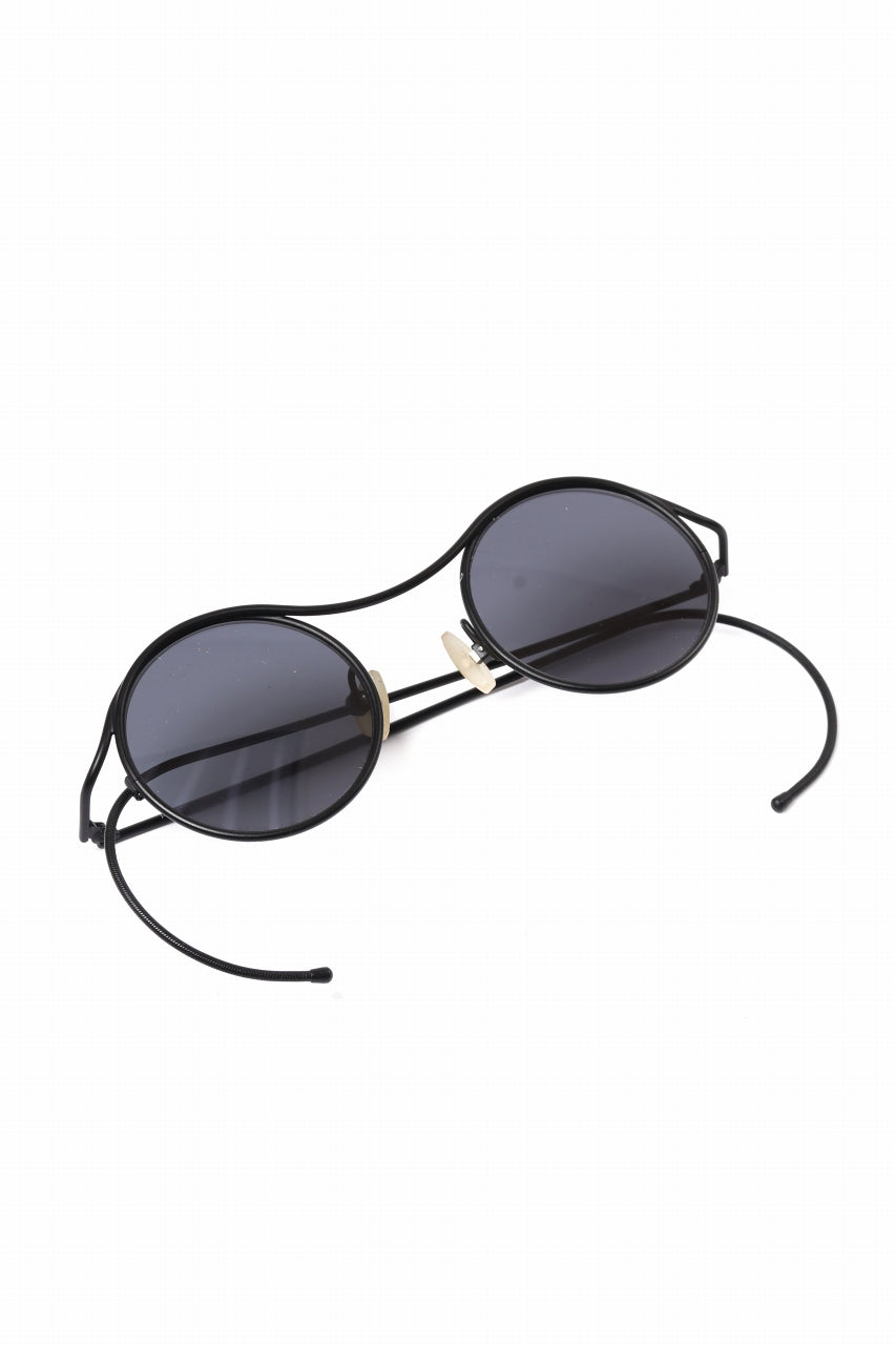 画像をギャラリービューアに読み込む, m.a+ one piece round glasses / OO300/TI (M.BLACK/BLACK)