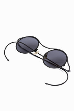 画像をギャラリービューアに読み込む, m.a+ one piece round glasses / OO300/TI (M.BLACK/BLACK)