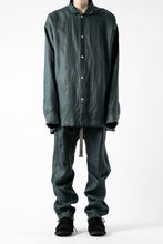 画像をギャラリービューアに読み込む, A.F ARTEFACT CURVED LONG PANTS / LINEN TWILL (GREEN)