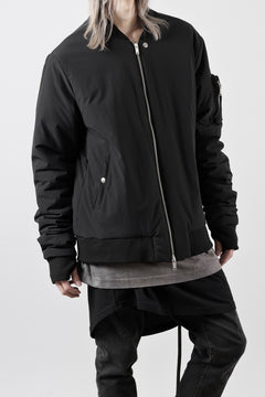 画像をギャラリービューアに読み込む, thom/krom MA-1 JACKET / ELASTIC NYLON + WARM PADDED (BLACK)