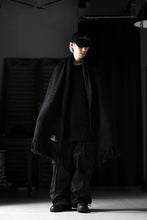 画像をギャラリービューアに読み込む, TARO HORIUCHI / th products Inflated Scarf / 1/4.5 kasuri loop knit (black)