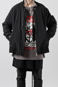 画像をギャラリービューアに読み込む, thom/krom MA-1 JACKET / ELASTIC NYLON + WARM PADDED (BLACK)