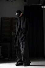 画像をギャラリービューアに読み込む, th products Inflated Scarf / 1/4.5 kasuri loop knit (black)