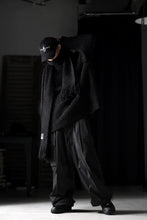 画像をギャラリービューアに読み込む, TARO HORIUCHI / th products Inflated Oversized Crew / 1/4.5 kasuri loop knit (black)