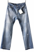 画像をギャラリービューアに読み込む, READYMADE WIDE FLARE DENIM PANTS / (BLUE #A)