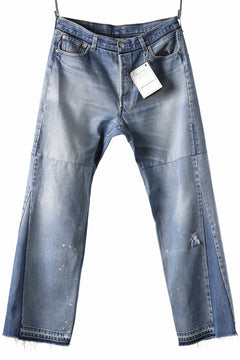 画像をギャラリービューアに読み込む, READYMADE WIDE FLARE DENIM PANTS / (BLUE #A)