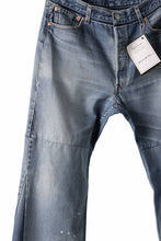 画像をギャラリービューアに読み込む, READYMADE WIDE FLARE DENIM PANTS / (BLUE #A)