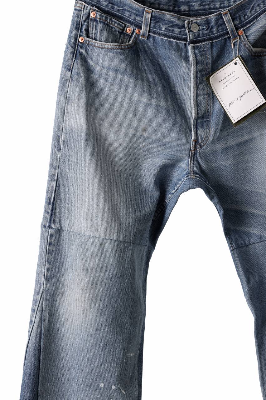 画像をギャラリービューアに読み込む, READYMADE WIDE FLARE DENIM PANTS / (BLUE #A)