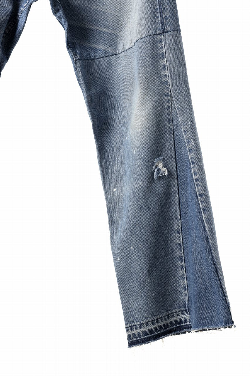 画像をギャラリービューアに読み込む, READYMADE WIDE FLARE DENIM PANTS / (BLUE #A)