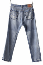 画像をギャラリービューアに読み込む, READYMADE WIDE FLARE DENIM PANTS / (BLUE #A)