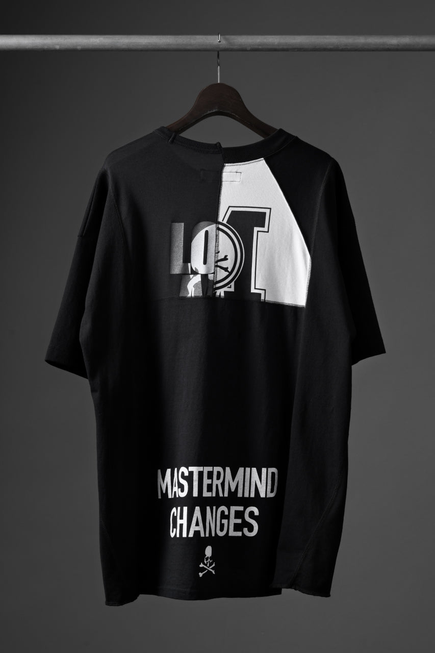 Load image into Gallery viewer, mastermind JAPAN x CHANGES exclusive ReBUILD T-SHIRT / CH-BODY (BLACK #15)