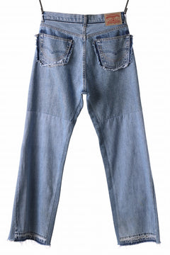 画像をギャラリービューアに読み込む, READYMADE WIDE FLARE DENIM PANTS / (BLUE #B)