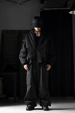 画像をギャラリービューアに読み込む, th products 3D Collar MA-1 / wool gabardine (black)