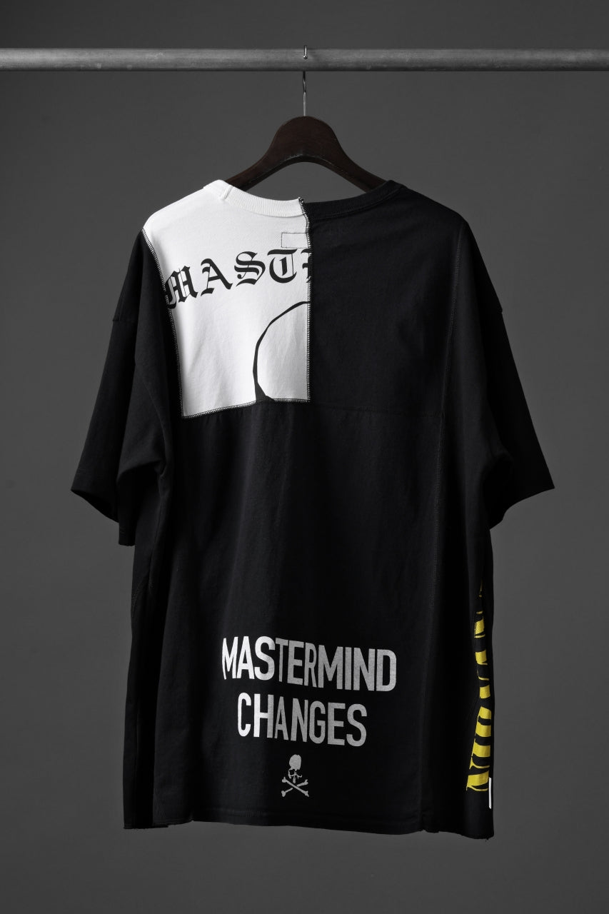 Load image into Gallery viewer, mastermind JAPAN x CHANGES exclusive ReBUILD T-SHIRT / CH-BODY (BLACK #20)