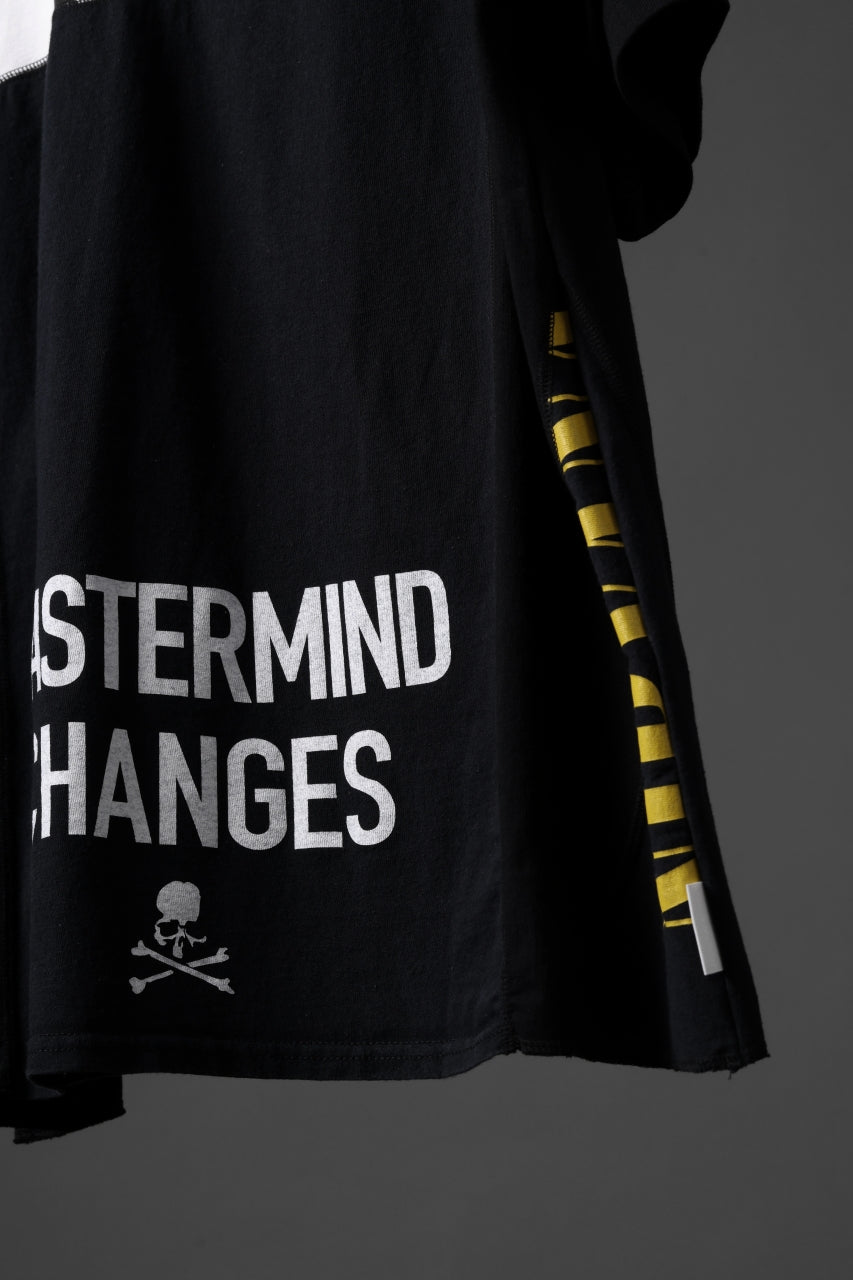 Load image into Gallery viewer, mastermind JAPAN x CHANGES exclusive ReBUILD T-SHIRT / CH-BODY (BLACK #20)