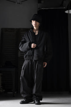 画像をギャラリービューアに読み込む, TARO HORIUCHI / th products 3D Collar MA-1 / wool gabardine (black)