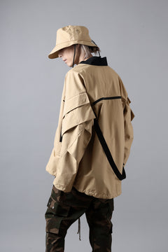 画像をギャラリービューアに読み込む, D-VEC x ALMOSTBLACK BUCKET HAT / WINDSTOPPER BY GORE-TEX LABS 3L S.D.G. (BEIGE)