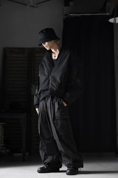 画像をギャラリービューアに読み込む, th products 3D Collar MA-1 / wool gabardine (black)