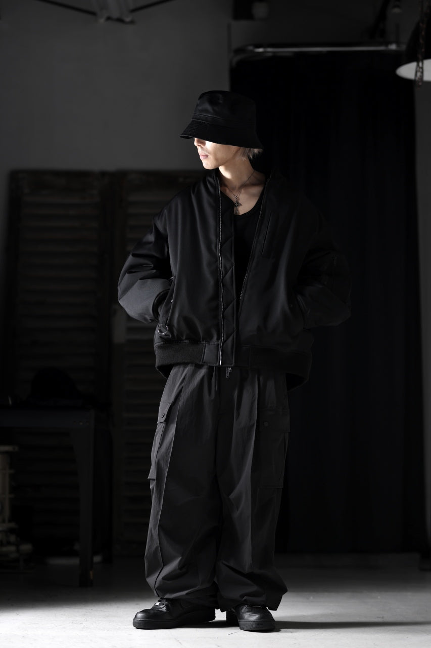 画像をギャラリービューアに読み込む, th products 3D Collar MA-1 / wool gabardine (black)