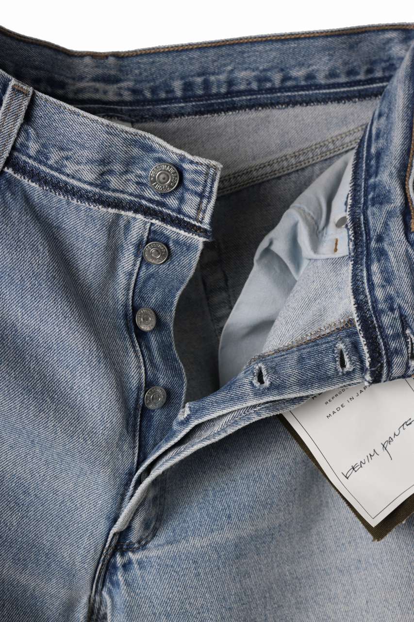 画像をギャラリービューアに読み込む, READYMADE WIDE FLARE DENIM PANTS / (BLUE #D)
