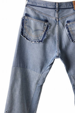 画像をギャラリービューアに読み込む, READYMADE WIDE FLARE DENIM PANTS / (BLUE #D)