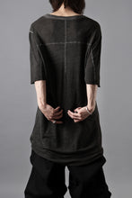 画像をギャラリービューアに読み込む, thom/krom SMOOTH FIT T-SHIRT / VISCOSE LINEN JERSEY (BLACK OIL)
