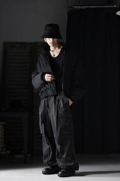 画像をギャラリービューアに読み込む, TARO HORIUCHI / th products 3D Collar MA-1 / wool gabardine (black)