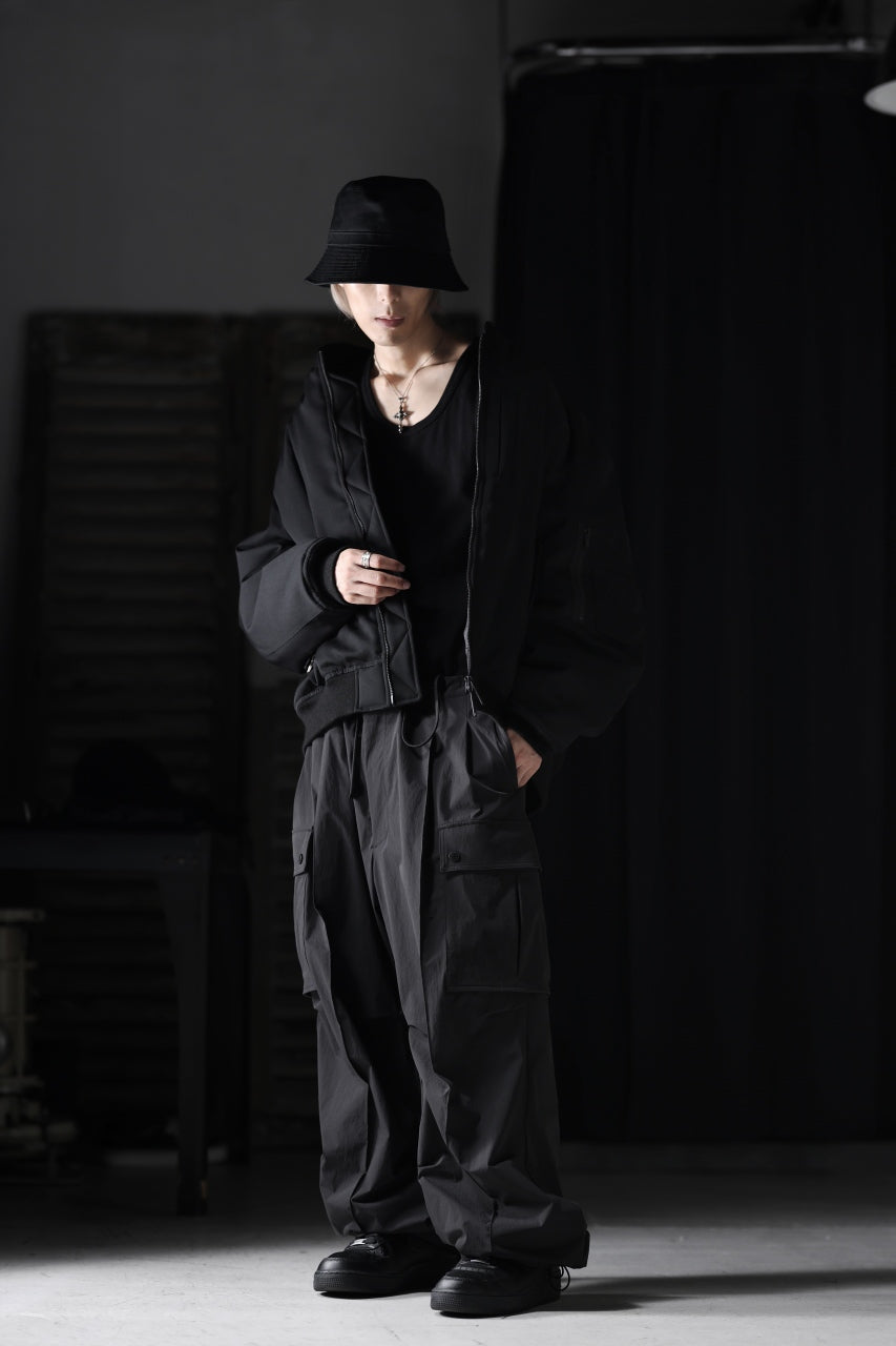 画像をギャラリービューアに読み込む, th products 3D Collar MA-1 / wool gabardine (black)